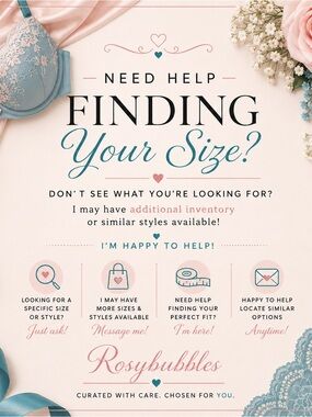 💕 Need Help Finding Your Size? Additional Inventory Available 💕